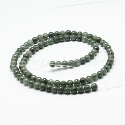 Natural Yellow Jade Beads Strands&nbsp;G-G598-8mm-YXS-25