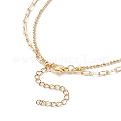 Brass Micro Pave Clear Cubic Zirconia Cross Pendant Necklaces&nbsp;NJEW-JN05381