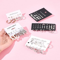 5 Sets 5 Styles Alloy & Plastic Pearl & Acrylic & Rhinestone Earring Sets&nbsp;EJEW-FS0001-24