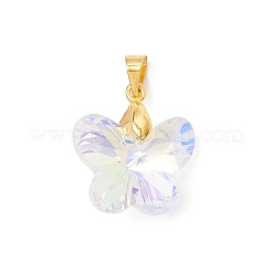 AB Color Plated Glass Pendants&nbsp;PALLOY-JF04594-01