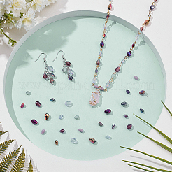 296Pcs 2 Styles Transparent Glass Beads&nbsp;GLAA-AR0001-78B
