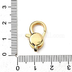 Brass Clear Cubic Zirconia Lobster Claw Clasps&nbsp;KK-Z078-47B-G