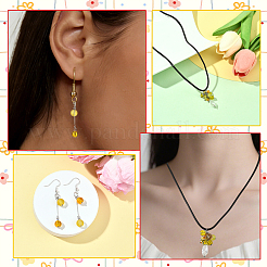 120Pcs 8 Style Glass Pendants&nbsp;PALLOY-SW00078