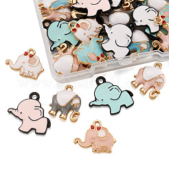 36Pcs 9 Style Alloy Enamel Pendants&nbsp;ENAM-PJ0001-03