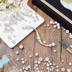 150Pcs 5 Style Polymer Clay Pave Rhinestone Beads&nbsp;CLAY-AR0001-29