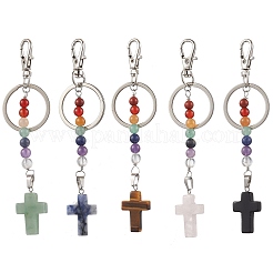 Gemstone Cross Keychain&nbsp;KEYC-JKC01040-01