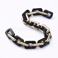 Handmade CCB Plastic Boston Link Chains&nbsp;AJEW-JB00683