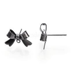 Brass Stud Earring Findings&nbsp;KK-S360-174EB