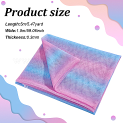 Rainbow Color Polyester Mesh Fabric&nbsp;DIY-WH0504-162A