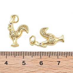 Brass With Cubic Zirconia Pendants&nbsp;KK-Q006-02G