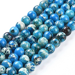 Natural Imperial Jasper Beads Strands&nbsp;G-G814-07-8mm