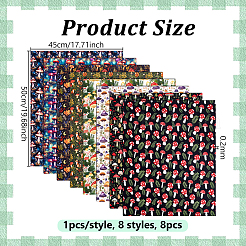 8Pcs 2 Styles Cotton Fabric&nbsp;DIY-PH0036-29A
