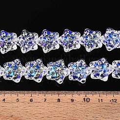 Electroplate Transparent Glass Beads Strands&nbsp;EGLA-N020-02