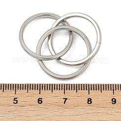 201 Stainless Steel Trinity Interlocking Ring Finger Rings&nbsp;FS-WG6776A-04
