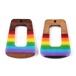 Opaque Resin & Walnut Hollow Pendants&nbsp;RESI-TAC0026-05T
