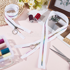 4Pcs #5 Nylon Coil Zippers Rainbow Zipper Tape&nbsp;SENE-CY0001-13A-02
