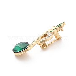 Musical Note Rhinestone Brooch Pins&nbsp;LS-JEWB-A031-02G-02