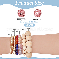200Pcs Pave Disco Ball Beads&nbsp;RB-PH0001-41F