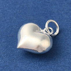 925 Sterling Silver Heart Charms with Jump Rings&nbsp;FIND-U013-05S-02