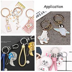 304 Stainless Steel Keychain Clasp Findings&nbsp;STAS-PH0002-22P