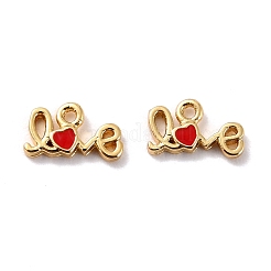 Brass Enamel Pendants&nbsp;KK-P207-002G-RS