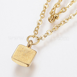 304 Stainless Steel Cable Chain Bracelets&nbsp;BJEW-I243-22G-A