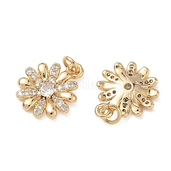SHEGRACE Brass Clear Cubic Zirconia Charms&nbsp;XGRQ4G046-537G