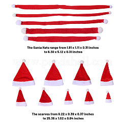 14Pcs 14 Styles Christmas Velvet Wine Bottle Cover Decoration&nbsp;AJEW-CA0004-47