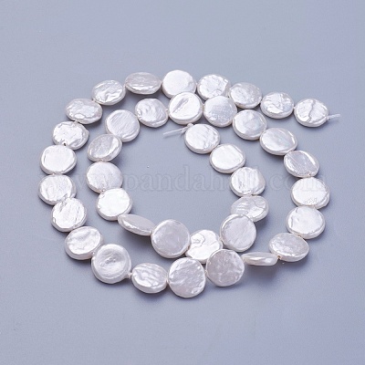 Shell Pearl Beads Strands&nbsp;X-BSHE-P030-01C-1