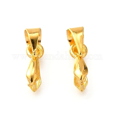 Brass Ice Pick Pinch Bails&nbsp;KK-E143-G-FF-1