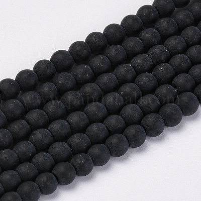 Transparent Glass Beads Strands&nbsp;GLAA-Q064-16-4mm-1