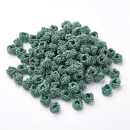 Polyester Weave Beads&nbsp;WOVE-N002-35-1