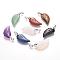 Natural & Synthetic Mixed Stone Pendants, Wing, Platinum, 29x15x6mm, Hole: 4mm