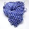 7 Inner Cores Polyester & Spandex Cord Ropes, with Patterns, for Rope Bracelets & Shoe Lace Cord Making, Blue, 4mm, about 109.36 yards(100m)/bundle, 420~500g/bundle
