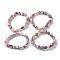 Natural Pink Opal Bead Stretch Bracelets, Tumbled Stone, Nuggets, 2~2-1/4 inch(5.2~5.6cm), Bead: 7~13x6~10mm