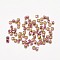 Glass Pointed Back Rhinestone, Faceted Diamond, Back Plated, Light Rose, 2x2mm, about 1440pcs/bag
