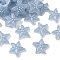 Plastic Enamel Cabochons, Gray, Starfish, 22.5x24x5.5mm