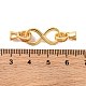 Brass Fold Over Clasps&nbsp;KK-U016-20G-3