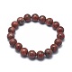 Natural Sesame Jasper/Kiwi Jasper Bead Stretch Bracelets&nbsp;BJEW-K212-A-037-2