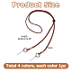 4Pcs Leather Cord Hat Chin Strap&nbsp;HJEW-HS00100-2