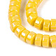 AB Color Plated Opaque Glass Beads Strands&nbsp;GLAA-T026-3x6mm-P13-3