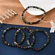 Natural Indian Agate Bead Stretch Bracelets&nbsp;BJEW-K212-A-010-1