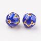 Brass Enamel Beads&nbsp;KK-P091-01-2