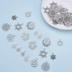 Tibetan Style Alloy Pendants&nbsp;TIBEP-SC0001-28AS