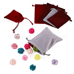 6Pcs 6 Styles Velvet Jewelry Drawstring Bags&nbsp;TP-TADJ0001-01