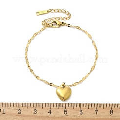 304 Stainless Steel Charm Chain Bracelets&nbsp;BJEW-C084-04G