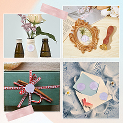 Translucent PVC Adhesive Stickers&nbsp;DIY-CP0009-54A
