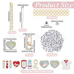 Medical Theme DIY Keychain Making Kits&nbsp;DIY-BM0002-79