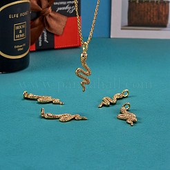 5Pcs Brass Micro Pave Cubic Zirconia Pendants&nbsp;ZIRC-SZ0002-77