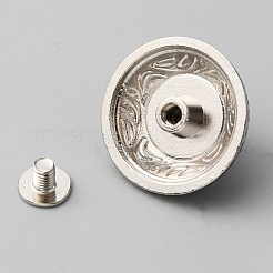 Zinc Alloy Decorative Rivets&nbsp;BUTT-WH0028-36B-03